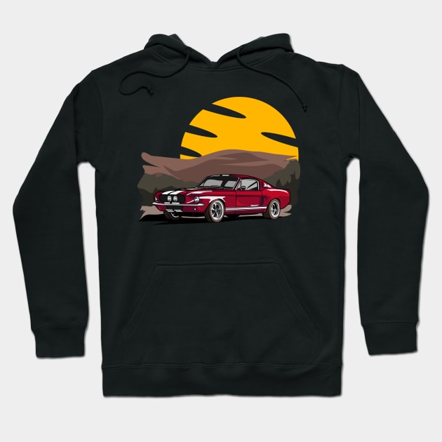 Shelby GT500 1967 Classic Hoodie by CoretanVector